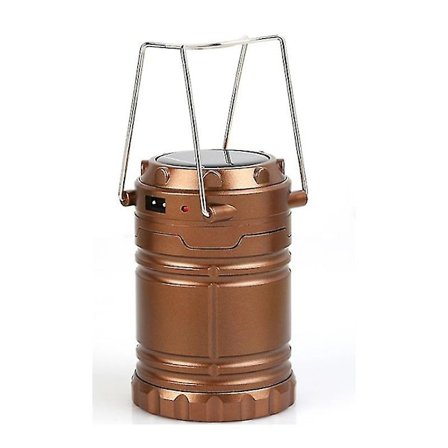 Campinglys Solcelledrevet Campinglys (1 stk, Brun)