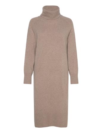 Herringb Detail Rollneck Dress GANT Beige