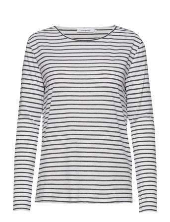 Nobel Ls Stripe 3173 T-shirts & Tops Long-sleeved Vit Samsøe Samsøe
