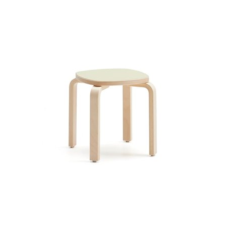 Children's stool VIDE, green laminate, H 350 mm