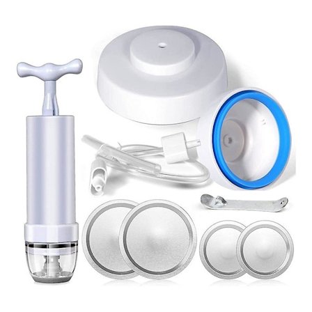 Vakuumforseglingsett for syltetøyglass - praktisk forsegling, oppbevaring og emballasje av mat, kjøkkenutstyr