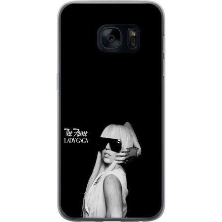 Yhteensopiva Puhelinkuori Samsung Galaxy S7 Stranger Things juliste, jossa pyöräily siluetteja ja punainen salamamyrsky dramaattisessa retro -muodossa