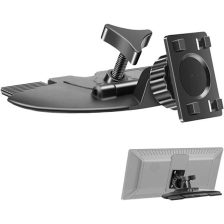 CD-paikan pidike sopii CarPlay-näytöille, 360° pyörivä, GPS-autoteline ja yhteensopiva useimpien 7–10 tuuman GPS-navigointiautoradioiden kanssa.