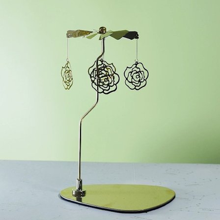 Karusell Ljus Spinner Ljusstickshållare Bricka GULD ROSE GULD