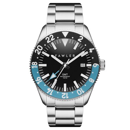 Métier II | Blue Stainless Steel GMT Watch for Men - Wrist watches