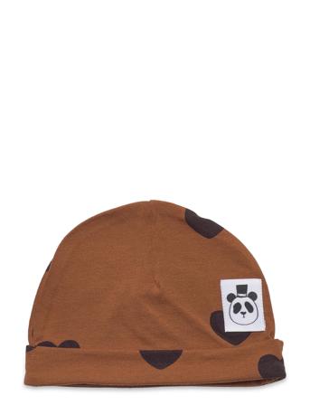 Basic Hearts Baby Beanie Tencel Accessories Headwear Hats Baby Hats Ruskea Mini Rodini