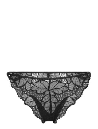 Brief Brazilian Low Tanga Jas Lingerie Panties Brazilian Panties Svart Lindex