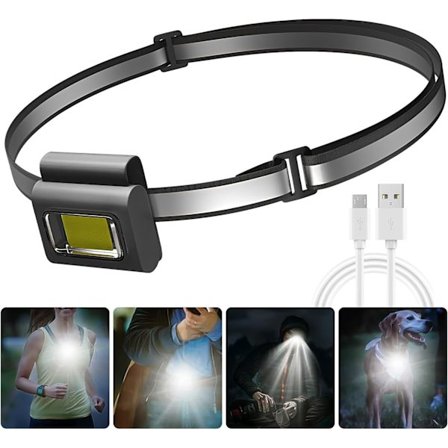 Mini LED-klämma lampa, strålkastare, löpljus, stark magnetisk klämma lampa, nödljus, hundljus, vattentät klämma lampa IPx5