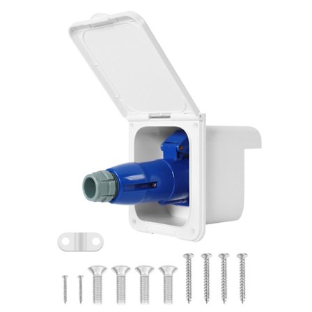 RV 220V-250V 16AMP strømstik Twist Lock-indgang med 3 stifter i rustfrit stål, hvid