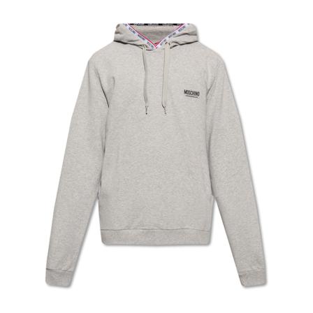 Moschino Hoodie with logo Grå, Herre