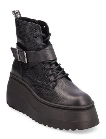 Pinaco Bootie Shoes Boots Ankle Boots Laced Boots Svart Steve Madden*Betinget Tilbud