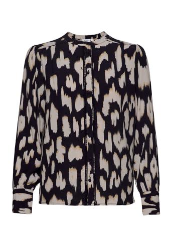 Cristysz Ls Shirt Bluse Langærmet Blå Saint Tropez