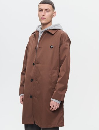 WOOD WOOD Wwbrock Coat - Brown - M