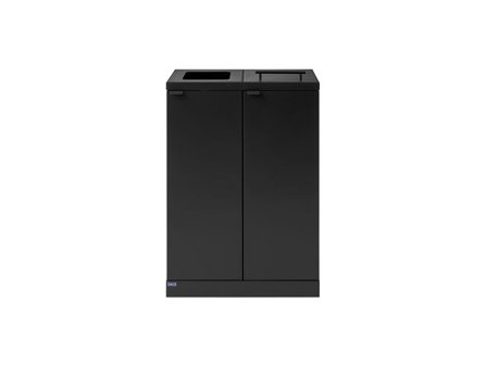 bica Avfallshantering 2x65L kombo grå - Lyreco - Städ och hygien - Avfallshantering och källsortering - Sortering och återvinning