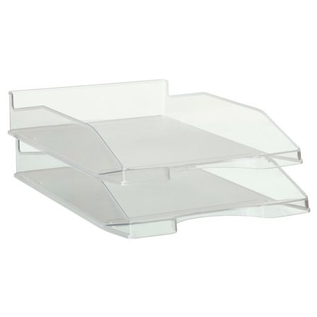 Brevkorg 2000 A4 transparent glasklar - Lyreco - Kontorsmaterial - Till skrivbordet - Brevkorgar