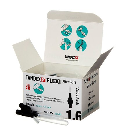 Tandex FLEXI Mellemrumsbørste Black, Medicin & Pleje, Mund & Tandpleje, Tandstikker