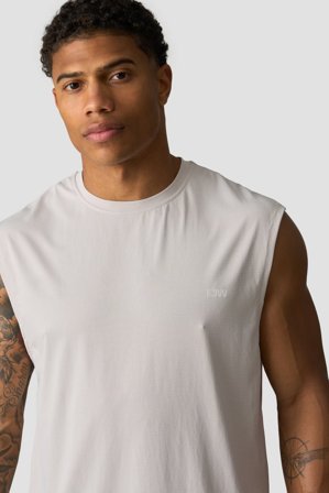 ICANIWILL - Stride Sleeveless T-shirt Light Dusty Beige - Herren - ICIW