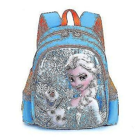 Disney Kindergarten Skolväska Frozen Elsa Ryggsäck för barn(3)