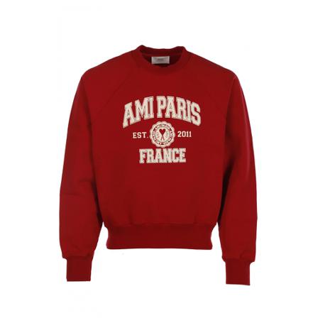 Ami Paris Usw010 747 , Rood , Heren , Maat: L Hoodies & sweatvesten