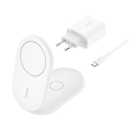 Belkin BOOST CHARGING STAND 2-IN-1 MAGNETIC QI2 15W WHITE ACCS