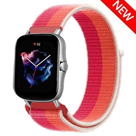 20 mm 22 mm watch för Amazfit Gts/2/2e/4/3/mini Gtr 4/2/3/ pro 47 mm Stratos 3 nylon Pulseira Correa Amazfit bipsband