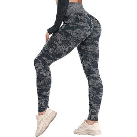 Dam Camo Seamless Gym Leggings Träning Fitness Jogging Yoga Byxor