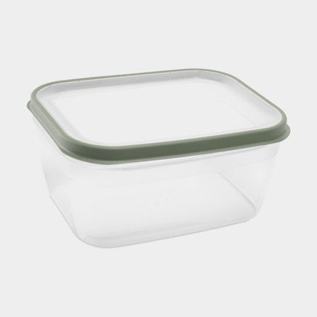 Food container Nordiska Plast Cook It ECO, transparent/khaki green, 1.6 liter