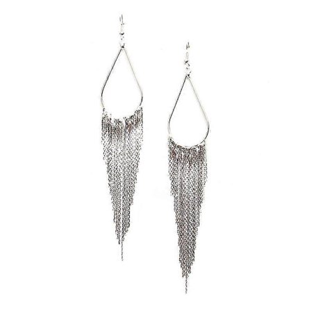 Moderigtige vintage kvast metal øreringe