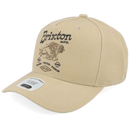 Brixton - Beige adjustable Keps - Charging Buffalo C Sand A-Frame Adjustable @ Hatstore
