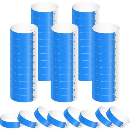 600 st Papparmband för Evenemang, Vattentäta Neon Armband Partyband blue