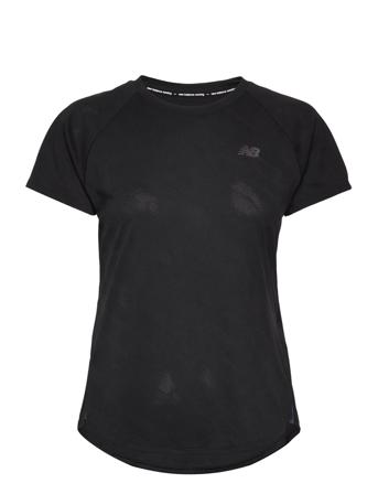 Q Speed Jacquard Short Sleeve T-shirt Top Sort New Balance