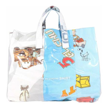 Comme des Garçons, Tote Bag Blauw, Dames, Maat:ONE Size