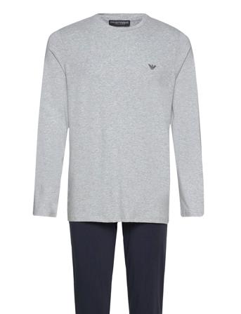 Men's Knit Pyjamas Pyjamas Grå Emporio Armani*Betinget Tilbud