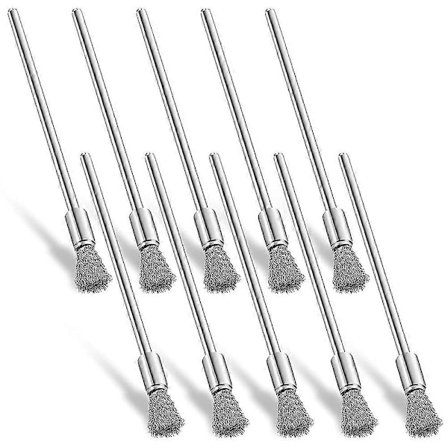 10 kpl Puhdistusharjat Kynä 3 mm Kara Ruosteen Maalinpoisto Terät Kiillotustyökalujen Lisävarusteet, 6