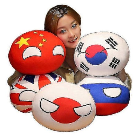 10 cm Polandball pehmolelu Countryball Ussr Usa Ranska Venäjä Iso-Britannia Japani Saksa Korea Italia Maapallolelu Riipus