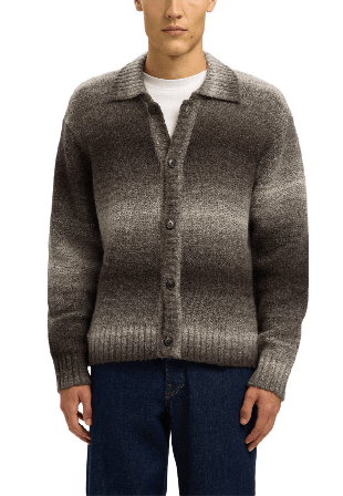 Selected Homme SLHGAARD LS KNIT RELAXED POLO CARDIGAN Tröjor Herr Flerfärgad L