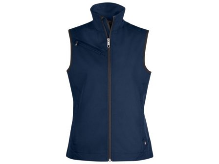 TEXSTAR Softshellväst WV79 dam marin L - Lyreco - Arbetskläder - Arbetsvästar - Softshellvästar