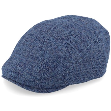 Upfront - Blauw flatcap Cap - Pax Sixpence Dark Navy Flat Cap @ Hatstore