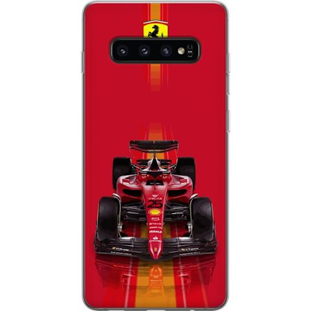 Yhteensopiva Puhelinkuori Samsung Samsung Galaxy S10 Ferrari Formula 1 -auto ikonisessa punaisessa muotoilussa urheilullisella tarkkuudella
