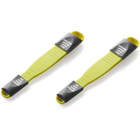 2 kpl säädettävää liukuvaa mittalusikkaa, kaksipuolista asteikolla, säädettävä mittalusikka mittaamiseen