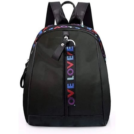 Rygsække til kvinder, tyverisikring, vandtæt nylon, små rygsække, sorte skoletasker, afslappet crossbody-taske til kvinder, håndtaske