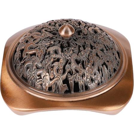 Spiral Røkelsebrenner Censer Røkelsebrenner Kobber Røkelsebrennerholder Vintage Røkelseholder