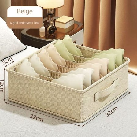 Undertøy Oppbevaringsboks Bukser Klassifisering Skuff BEIGE 6 6