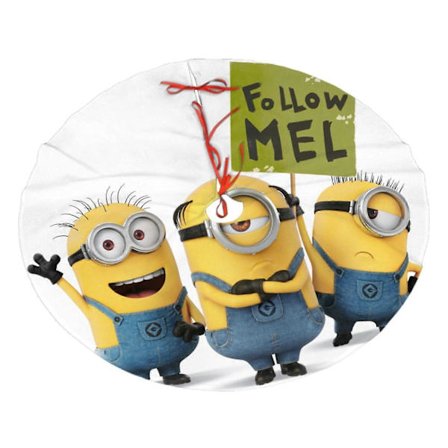 Grusomme meg Minions Juletre Skjørt, Mykt og Morsomt God Jul Trekrage Gårdshus Juleferie Dekor [D]