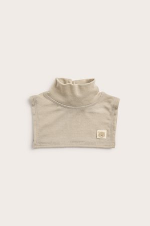 Kappahl | Stickad polokrage i merinoull baby | Beige