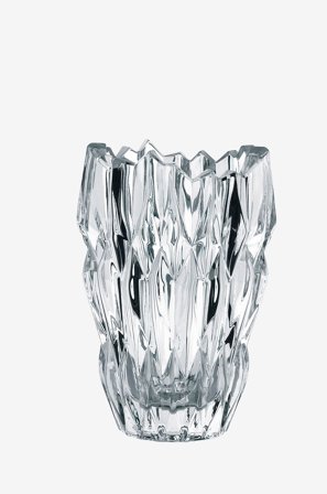 Nachtmann - Vase Quartz Oval høyde 16 cm - Transparent - Krukker & vaser - Fra Homeroom