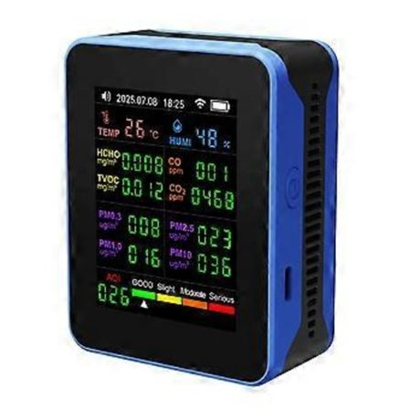 Tuya WiFi 16 i 1 Luftkvalitetsmåler PM2.5 HCHO TVOC CO2 A