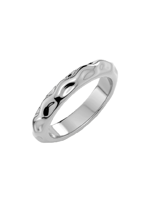 Edblad Billie Ring Accessoarer Herr Grå 17 MM