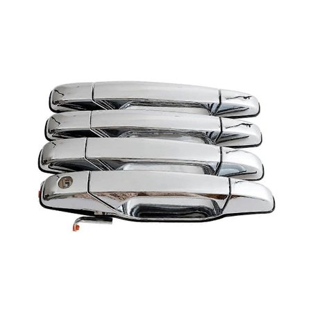 1 Set 4 st Bildörrhandtag Utsida för Yttre Dörrhandtag Krom 20828258 22738721