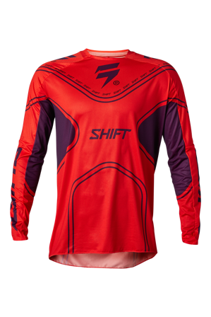 Maglia Cross Shift Black Label Fluo Rosso XL